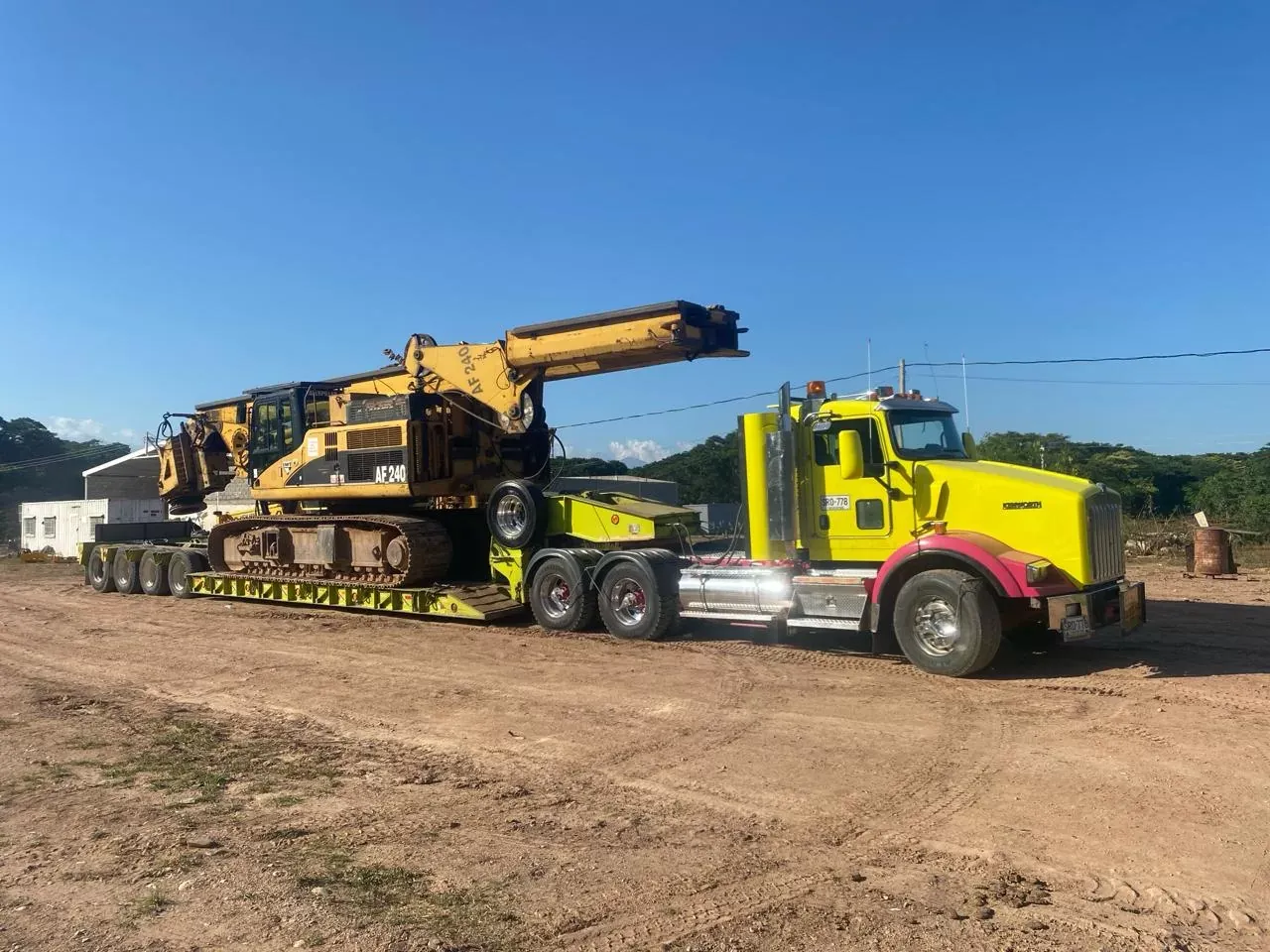Transporte de Maquinaria para Infraestructura